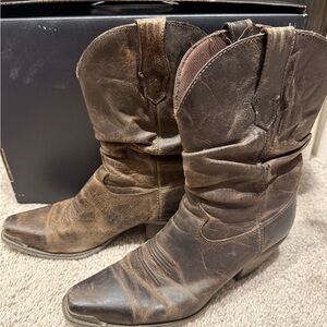 Durango Dark Brown Leather Women’s Cowboys Boots